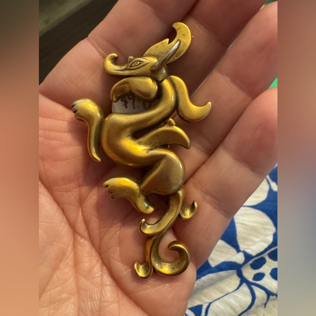 Gold Dragon Brooch 45$